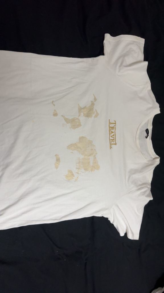 POCARGIL White 'Travel' T-Shirt - Fair Condition
