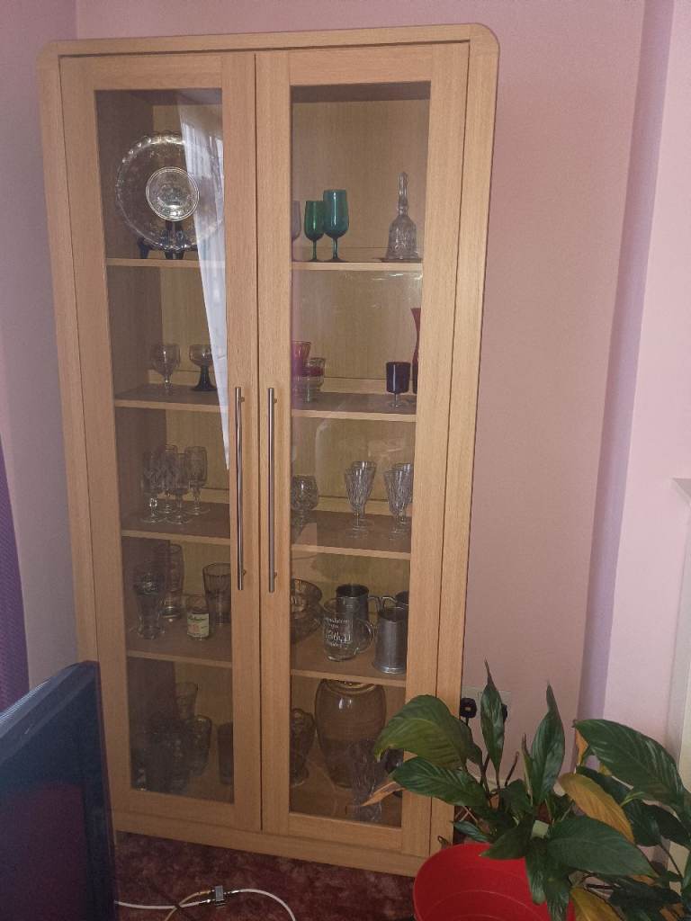 Glass fronted display cabinet 