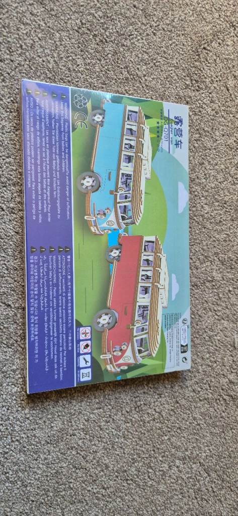 VW Wooden Camper Model Set