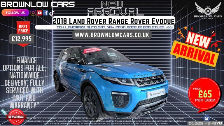 2018 Land Rover Range Rover Evoque 2.0 TD4 Landmark 5dr Auto ESTATE Diesel Automatic
