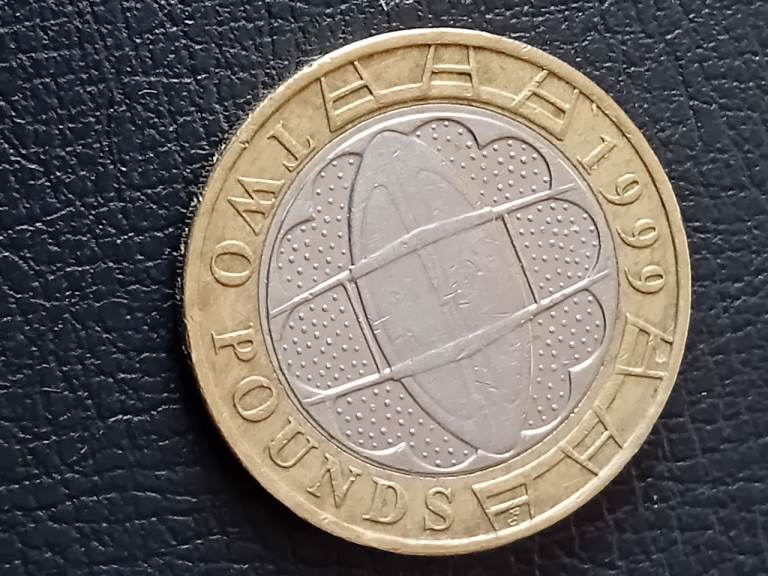 A Rare 1999 Rugby Union World Cup £2 Coin