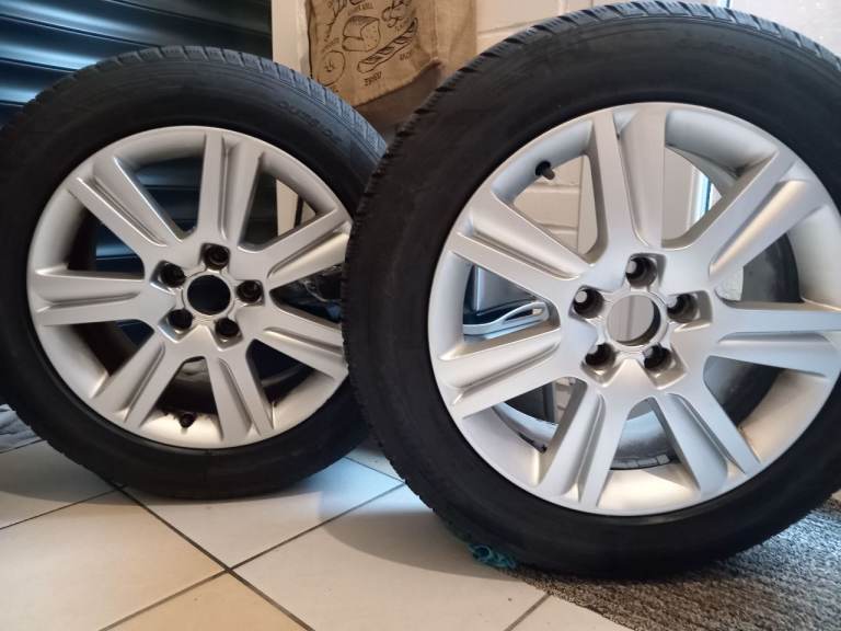 Audi 17 Inch alloy wheels and tyres, excellent condition! 5x112 VW, Caddy 