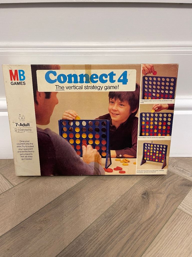 Vintage Original Connect 4 board game 1975 by Milton Bradley (MB Games) 