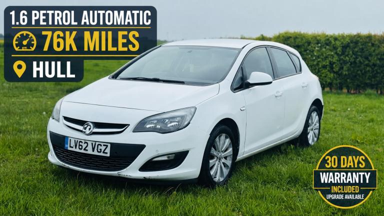 2012 Vauxhall Astra 1.6i 16V Exclusiv 5dr Auto HATCHBACK Petrol Automatic