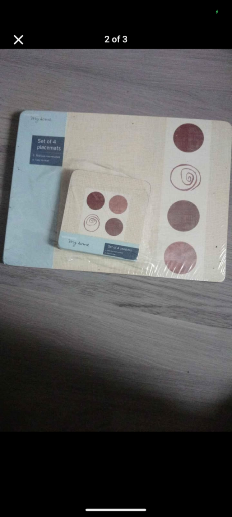Placemats set of 4 & coasters set of 4 