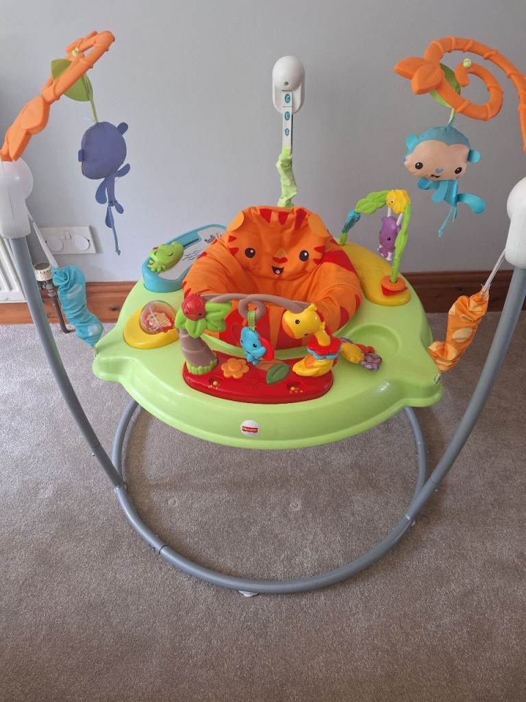 Fisher-Price Baby Bouncer Jumperoo with Toys – Good Condition