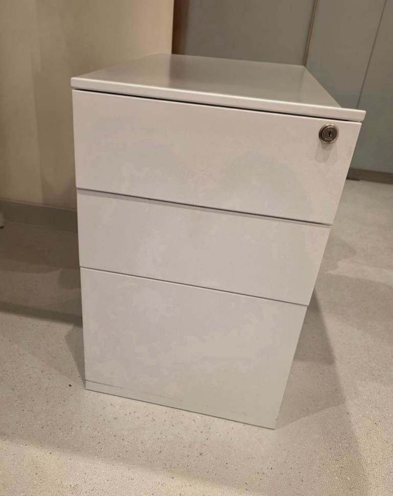 3-Drawer Under-Desk Steel Storage Cabinet