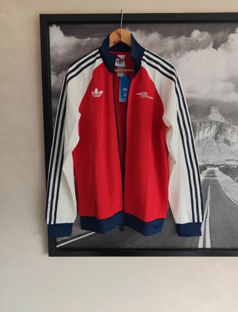 BNWT ⭐ adidas Originals x Arsenal FC • Official & Authentic • 25/26 Retro Full-Zip Track Top 