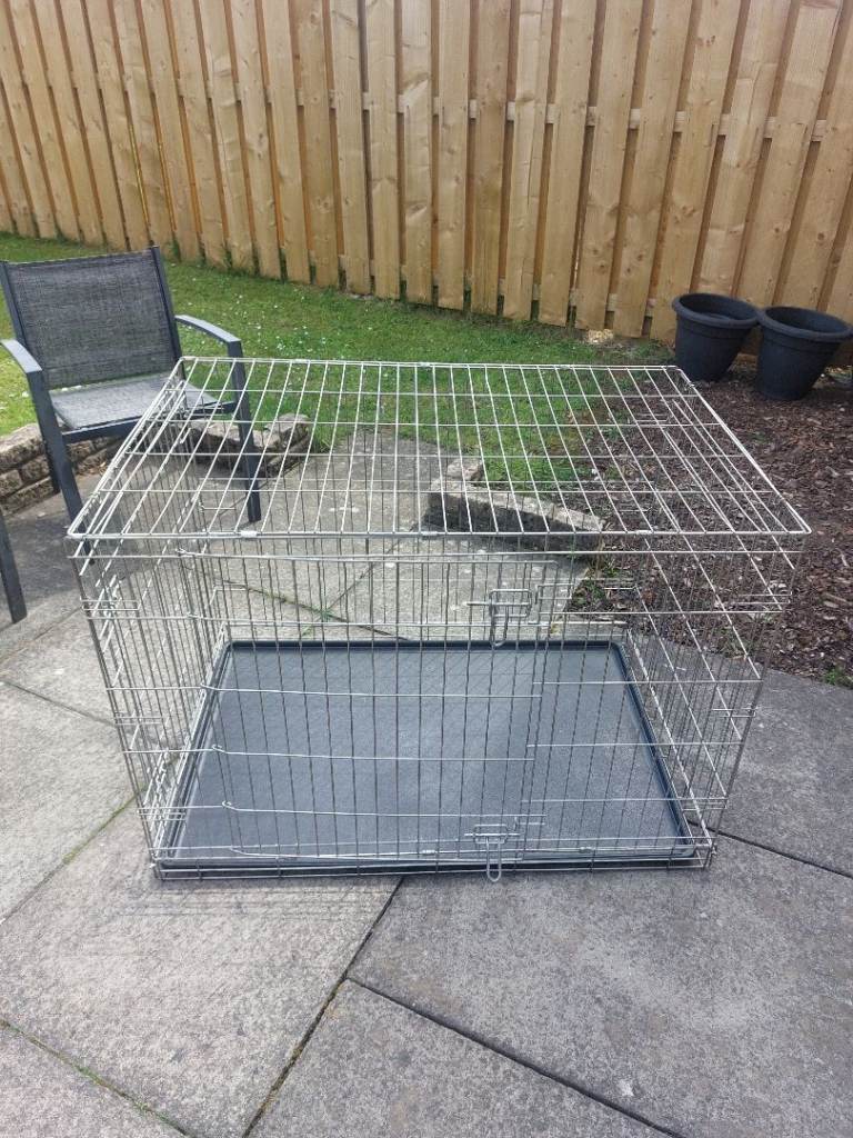 Large folding dog crate
