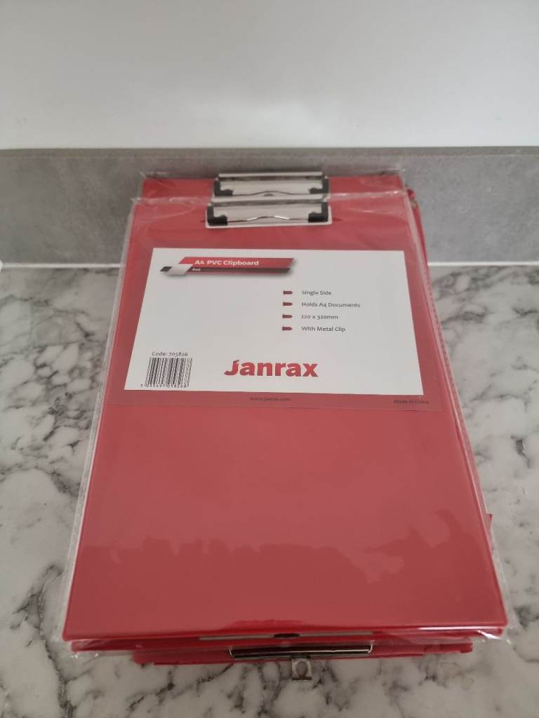 17 Red Clipboards For Sale