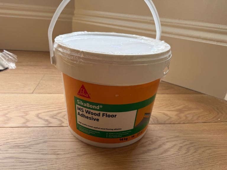 UNOPENED Wood flooring adhesive SIKABOND 14 litres