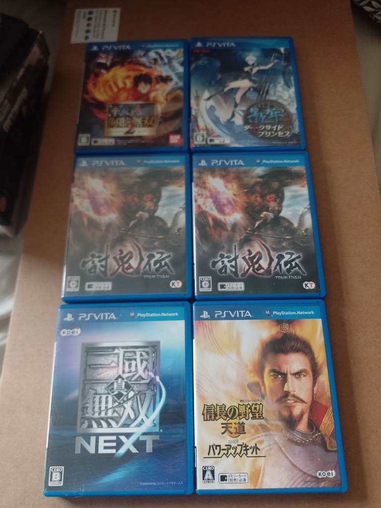 New Japanese import PS3 vita games prices in description 