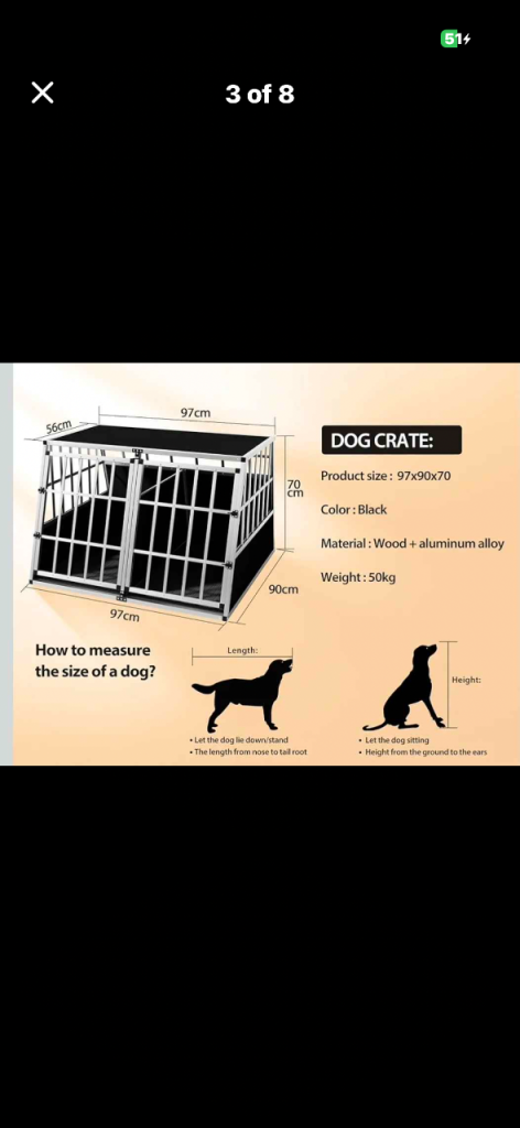 XXL dog crate