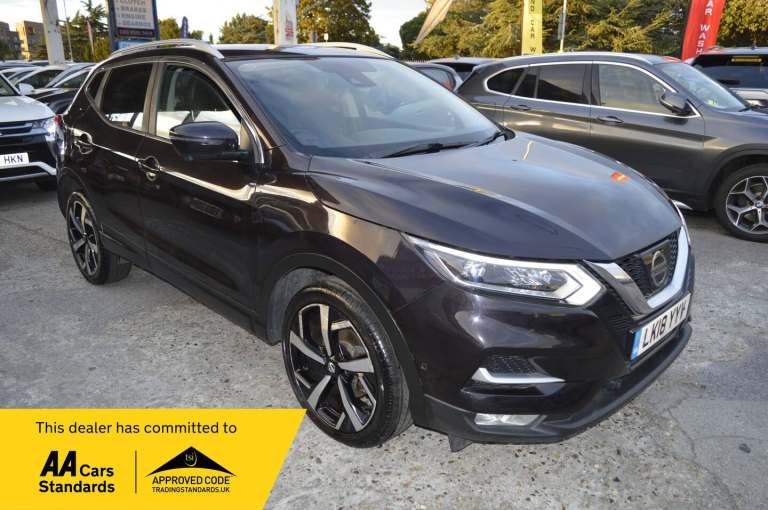2018 Nissan Qashqai 1.2 DiG-T Tekna 5dr Xtronic PETROL 2018 AUTO ONE OWNER LEATHER HATCHBACK Petr...