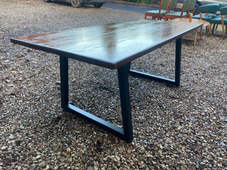 John Lewis vintage antique style industrial dining table 