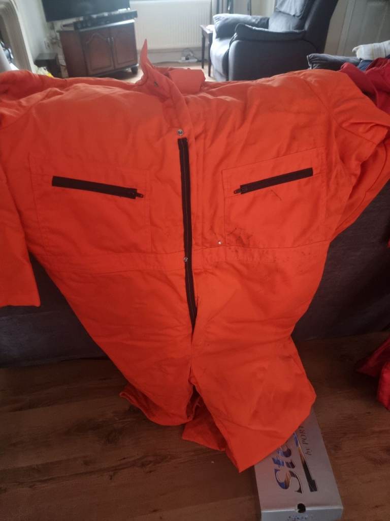 Orange  work overalls