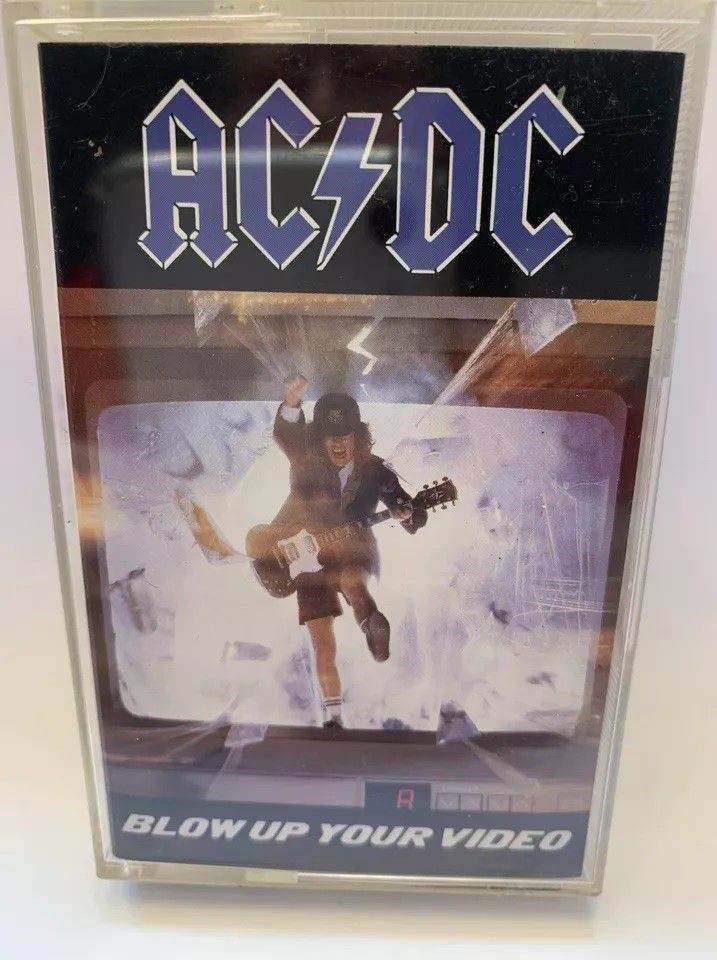 AC/DC  ‎- Blow Up Your Video - Cassette Tape - 1988 - Mint - WX144C