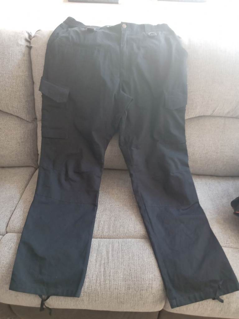 LAPG black multi pocket trousers 