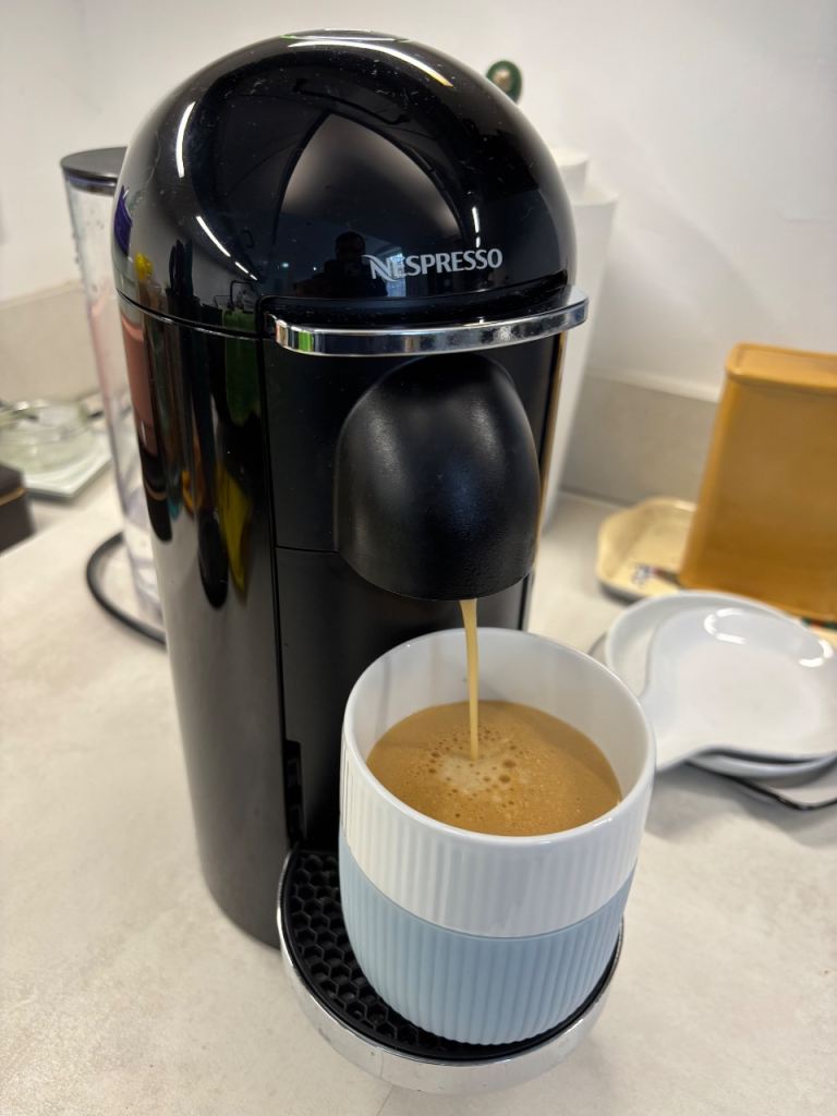 Nespresso Vertuo coffee machine and capsules