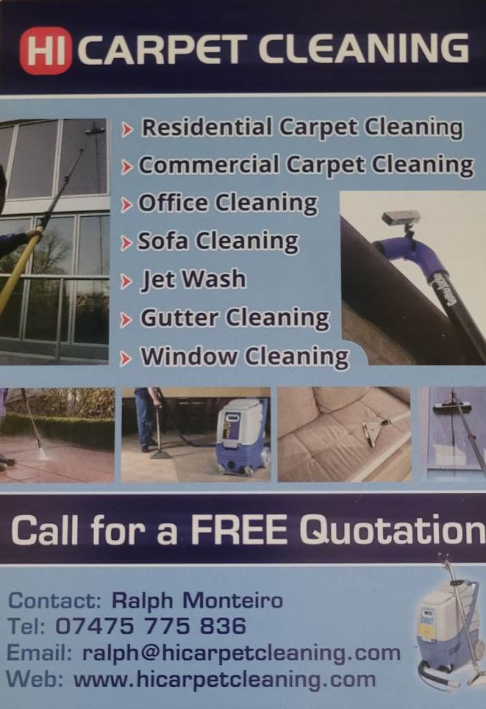 Hi carpet cleaning/window cleaning/Gutter window Jet wash Patio cleaning/Furniture cleaning 