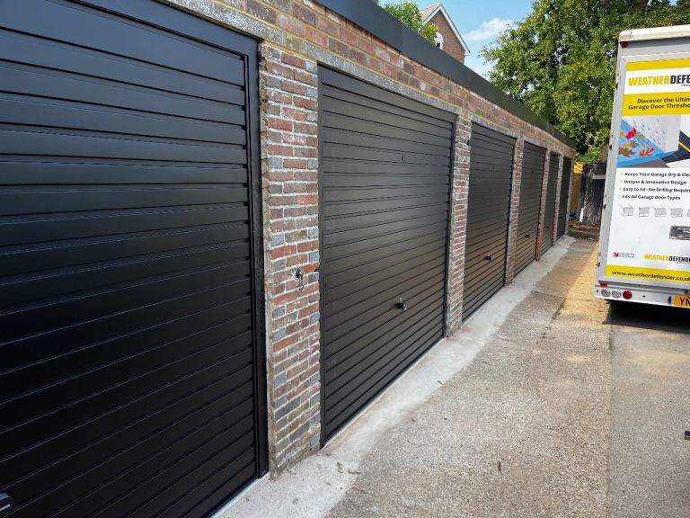 7 GARAGES FOR SALE – POLEGATE – £30,000 EACH OR £210,000 FOR THE COMPLETE SITE
