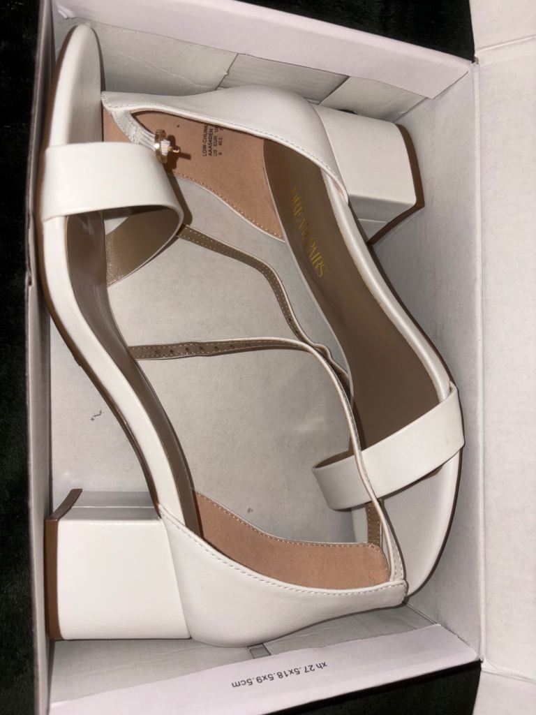 White high heels 