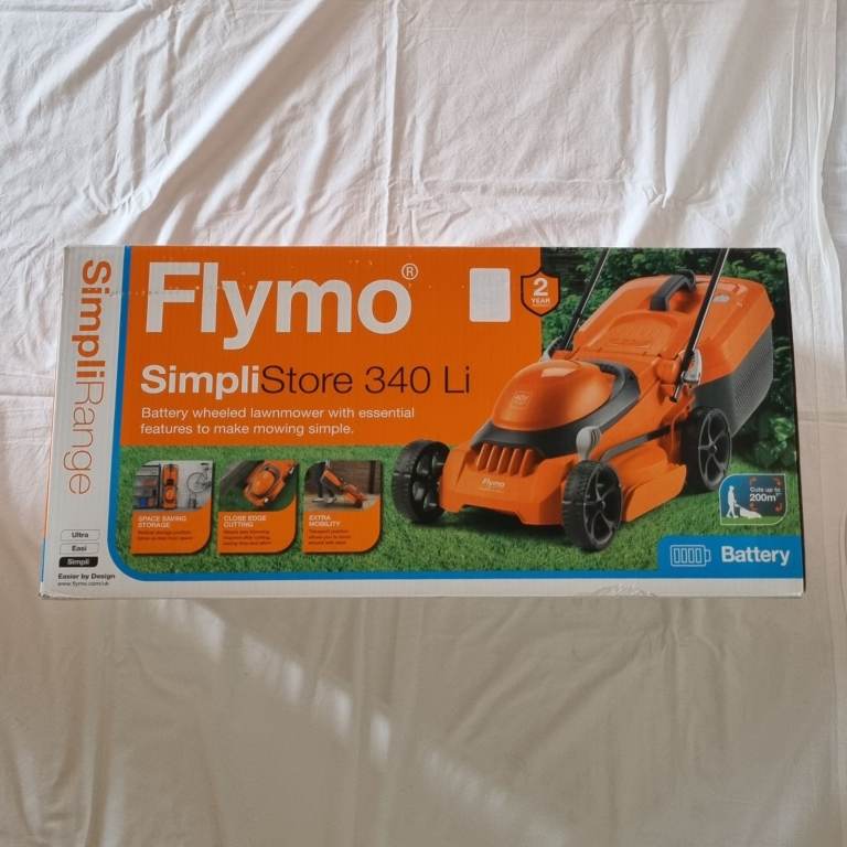 Flymo SimpliStore 340R Li Cordless Mower - Brand New - NO BATTERIES/CHARGER