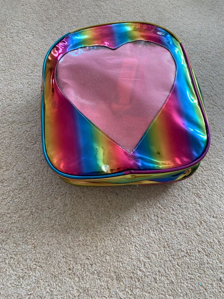 Rainbows racksack and pink one £3 each or both for £5for girls 