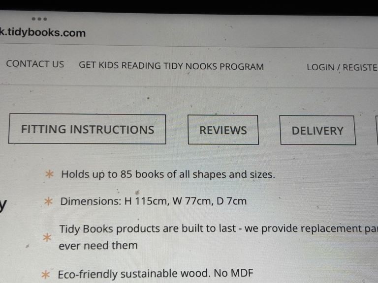 Children’s Wooden Bookcase