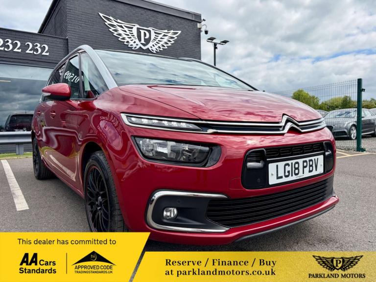 2018 Citroen C4 Picasso 1.6 C4 Grand Picasso Flair Blue HDi S/S 5dr MPV Diesel Manual