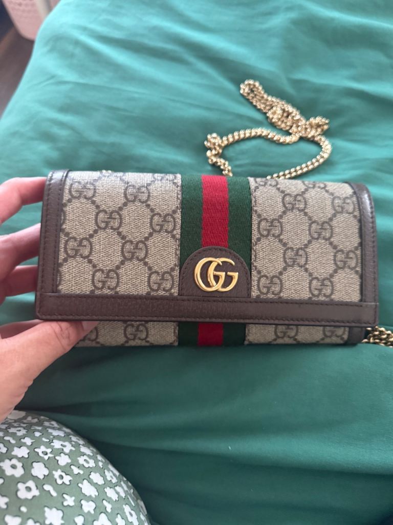 Gucci Ophidia GG wallet on chain - excellent Condition