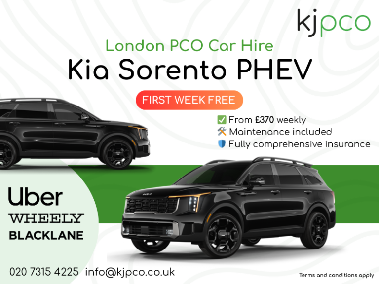Kia Sorento PCO Car Hire from £370 pw | NO Credit Checks | Ilford PCO Hire & Rent To Buy
