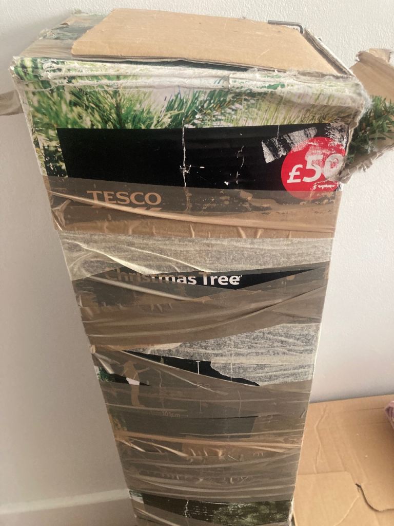 Free Tesco Artificial Christmas Tree – Good Condition