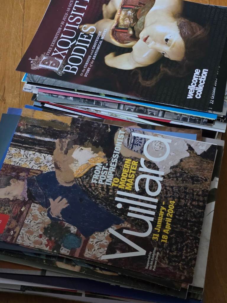 Exhibition guides/leaflets + postcards
