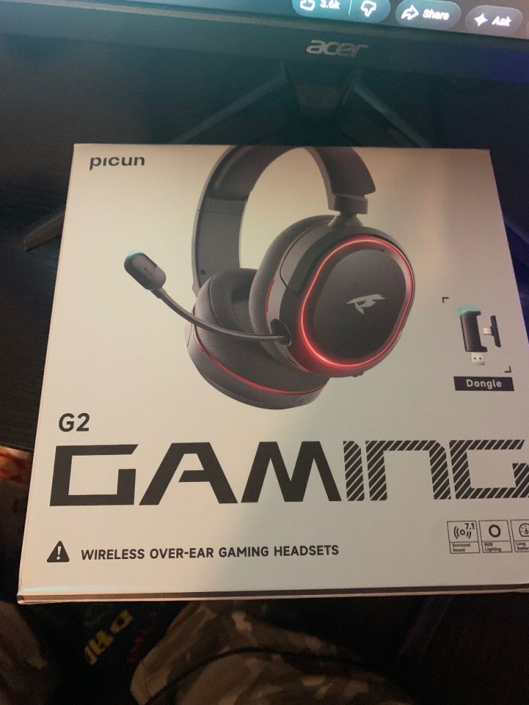 Brand new G2 7.1 surround sound wireless headset