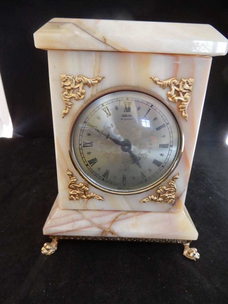 Xavier of England Onyx Mantel Clock