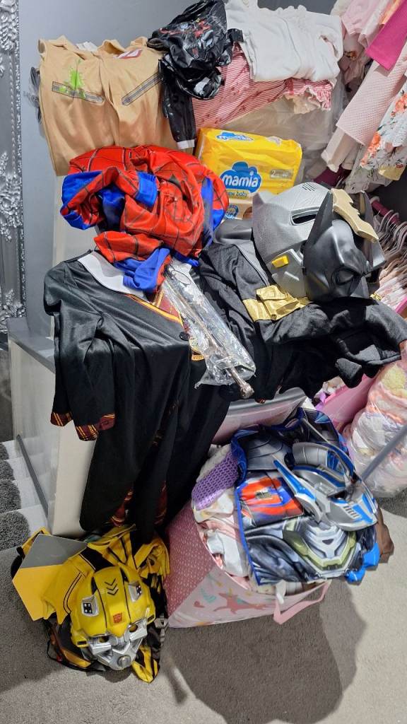 image for Lots of kids dressing up costumes 