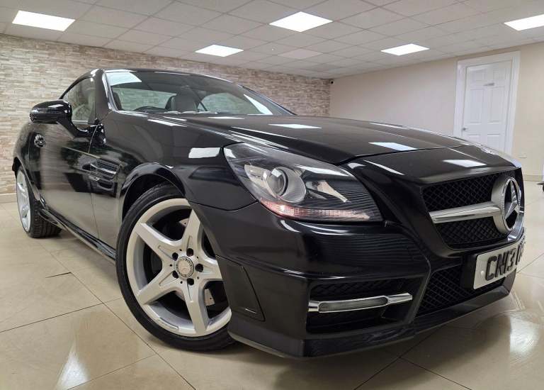 MERCEDES-BENZ SLK 2.1 SLK250 AMG Sport Black Auto 2013 WARRANTY 12 MONTHS MOT