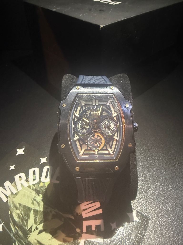 MRDOE Automatic Skeleton Watch – Black, As Good As New