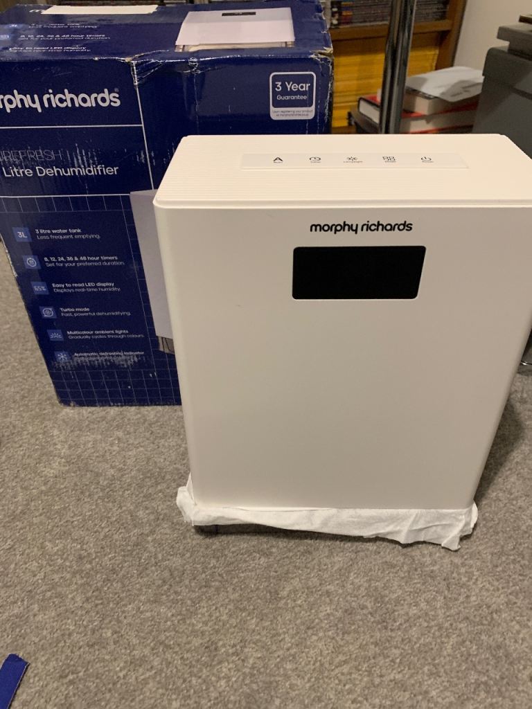 Morphy Richards 3 Litre Dehumidifier – Brand New, Boxed