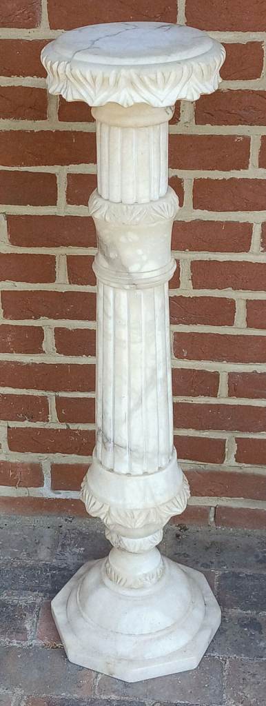 Marble Pedestal Column Display Stand – Good Condition