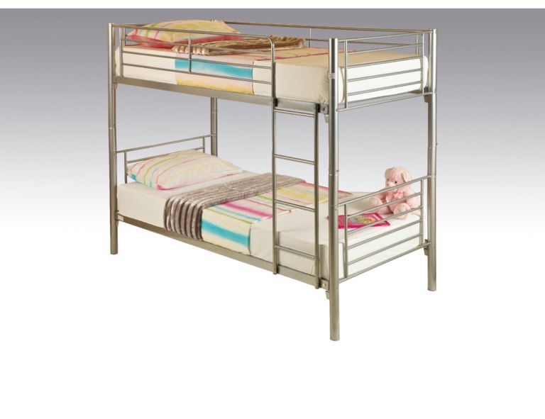 Single and single metal bunk bed 