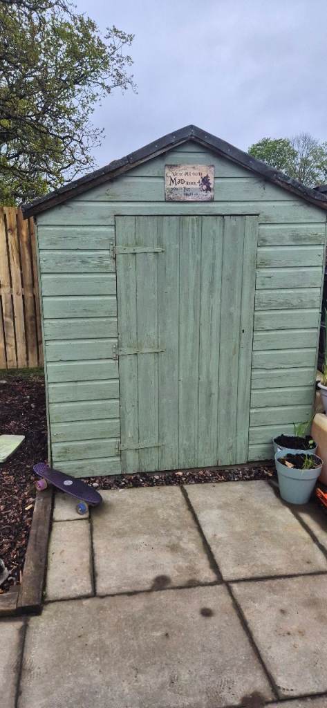 8x6ft apex shed 