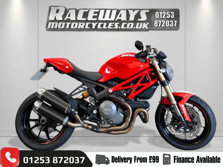 DUCATI MONSTER 1100 EVO 2013 RED 15,614 MILES USED MOTORCYCLE