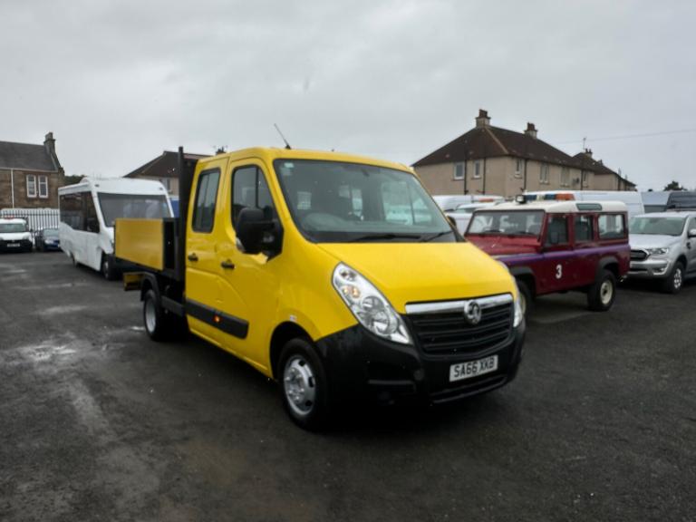 2016 Vauxhall Movano 2.3 CDTI BiTurbo ecoFLEX H1 Crew Cab Tipper 136ps EURO 6 ULEZ COMPLIANT CHAS...