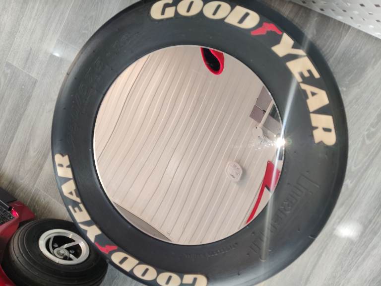 Racing Slick Tyre Mirror / Table.