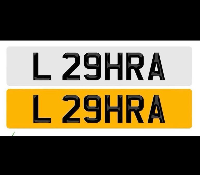 Private number plate 