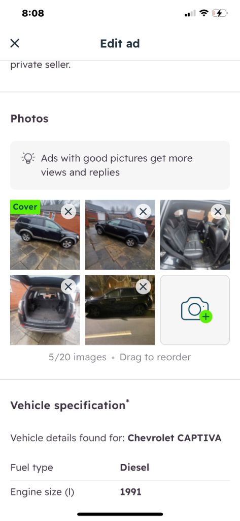 Chevrolet, CAPTIVA, Estate, 2011, Manual, 1991 (cc), 5 doors