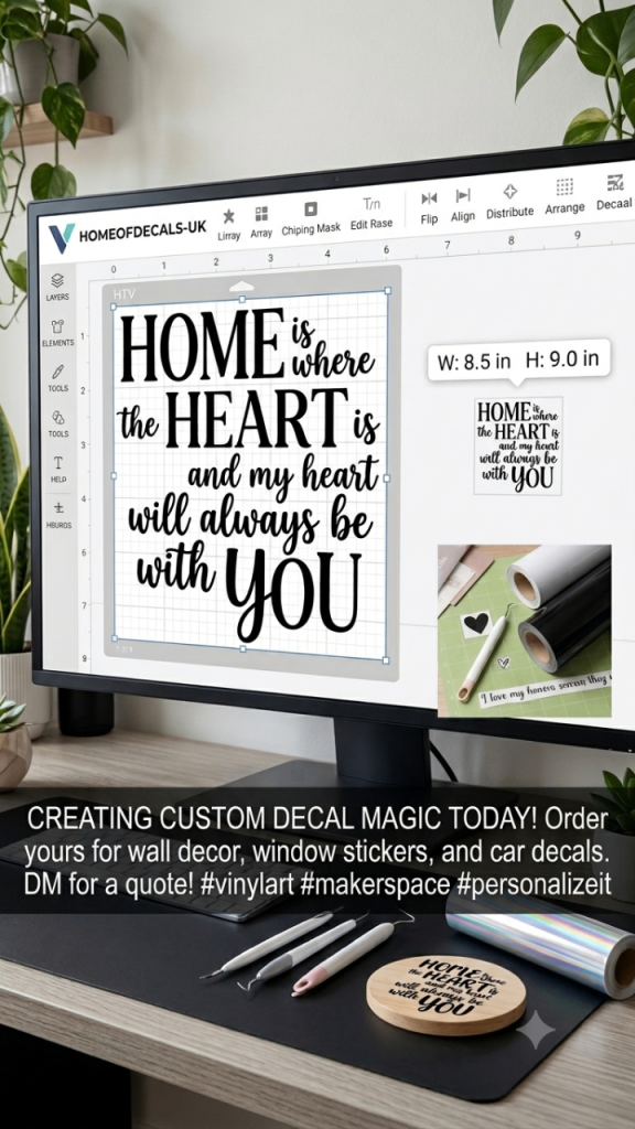 Custom Vinyl Decals & Stickers | Personalised Names, Wedding, Car & Business
