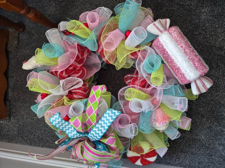 Christmas Wreath Sweetie Themed